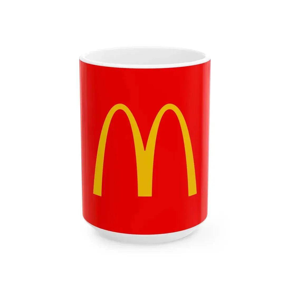Flag of the McDonalds Corporation (United States) White Coffee Mug 15oz - Go Mug Yourself