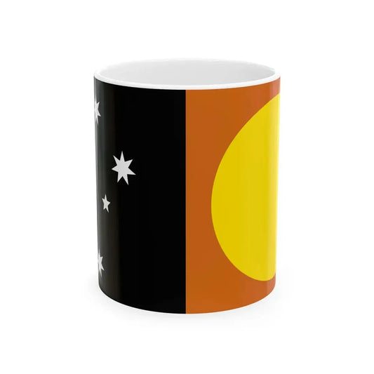 Flag of the MeeWee (Australia) White Coffee Mug 11oz - Go Mug Yourself