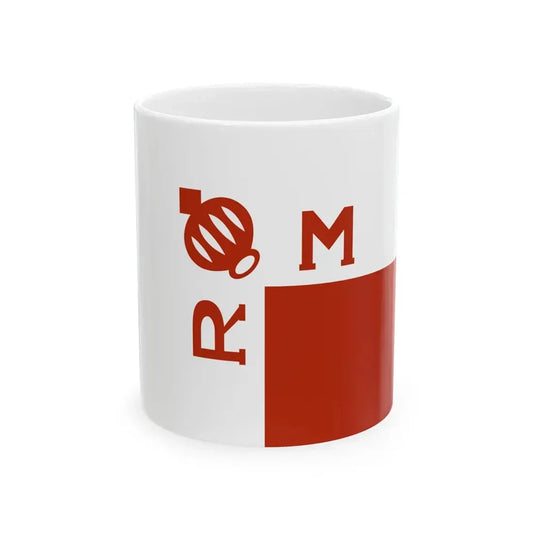Flag of the Merina Kingdom (Madagascar) White Coffee Mug 11oz - Go Mug Yourself