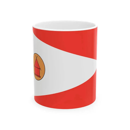 Flag of the Merina people (Madagascar) White Coffee Mug 11oz - Go Mug Yourself