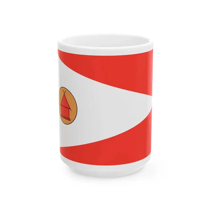 Flag of the Merina people (Madagascar) White Coffee Mug 15oz - Go Mug Yourself