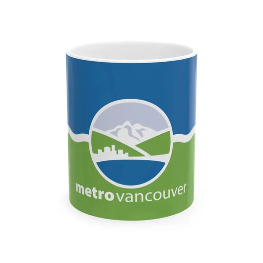 Flag of the Metro Vancouver Regional District (Canada) White Coffee Mug 11oz - Go Mug Yourself