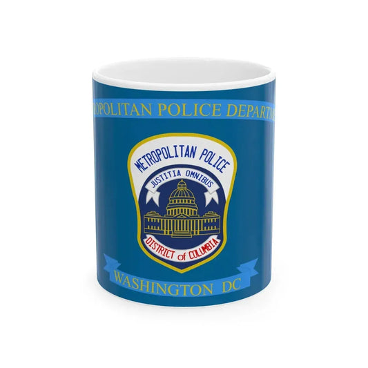 Flag of the Metropolitan Police Department of the District of Columbia (United States) White Coffee Mug 11oz - Go Mug Yourself