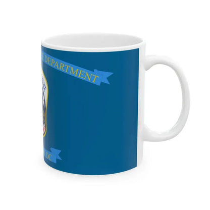 Flag of the Metropolitan Police Department of the District of Columbia (United States) White Coffee Mug - Go Mug Yourself