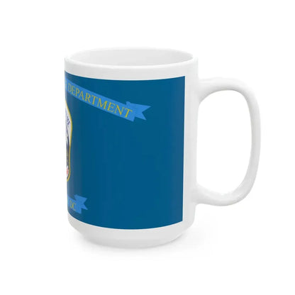 Flag of the Metropolitan Police Department of the District of Columbia (United States) White Coffee Mug - Go Mug Yourself
