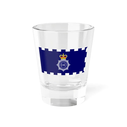 Flag of the Metropolitan Police Service Elizabeth II (United Kingdom) Shot Glass 1.5oz 1.5oz - Go Mug Yourself