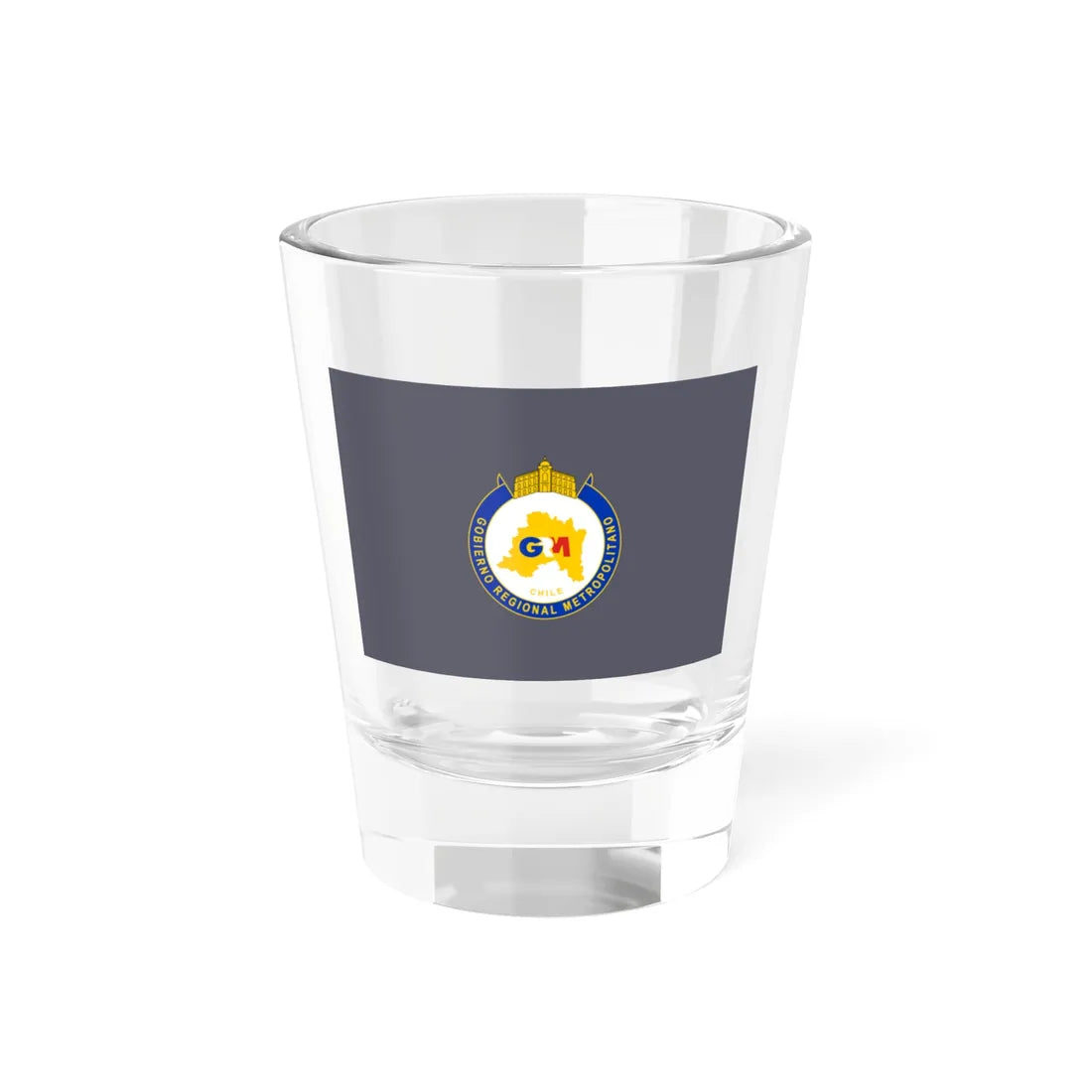 Flag of the Metropolitan Region Chile (Chile) Shot Glass 1.5oz 1.5oz - Go Mug Yourself
