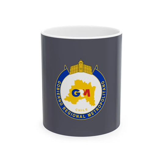 Flag of the Metropolitan Region Chile (Chile) White Coffee Mug 11oz - Go Mug Yourself