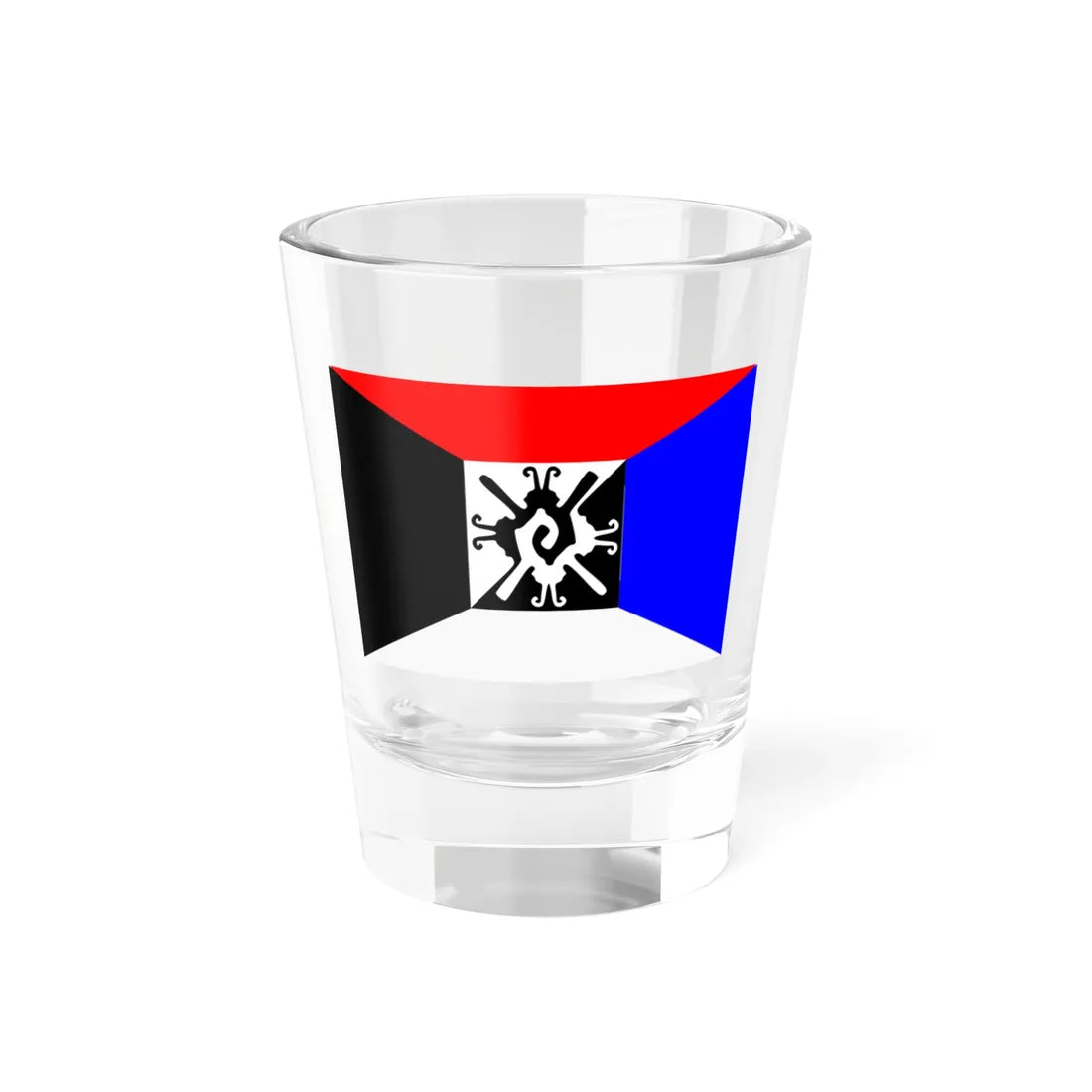 Flag of the Mexica Movement (United States) Shot Glass 1.5oz 1.5oz - Go Mug Yourself