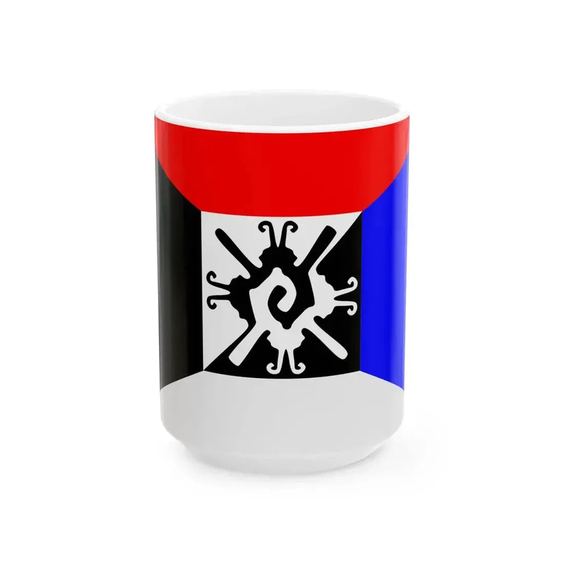 Flag of the Mexica Movement (United States) White Coffee Mug 15oz - Go Mug Yourself