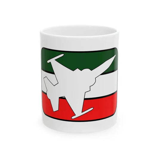 Flag of the Mexican Air Force (Mexico) White Coffee Mug 11oz - Go Mug Yourself
