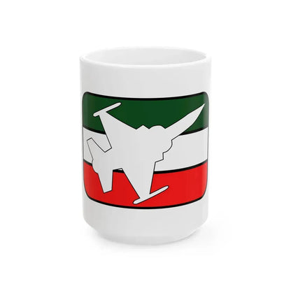 Flag of the Mexican Air Force (Mexico) White Coffee Mug 15oz - Go Mug Yourself
