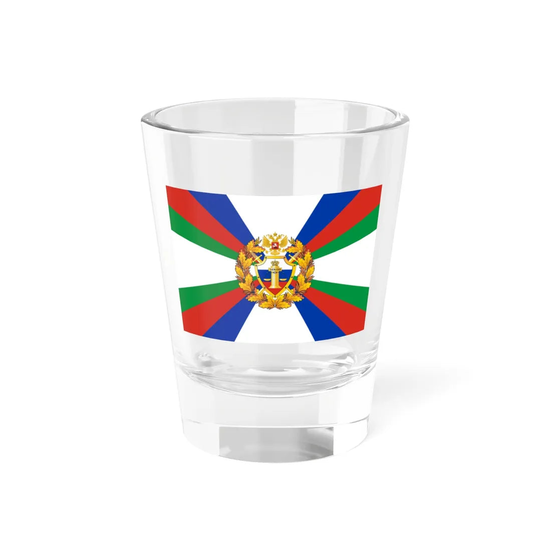 Flag of the Military Court of Russia (Russia) Shot Glass 1.5oz 1.5oz - Go Mug Yourself