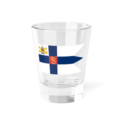 Flag of the Minister of Defence Finland (Finland) Shot Glass 1.5oz 1.5oz - Go Mug Yourself