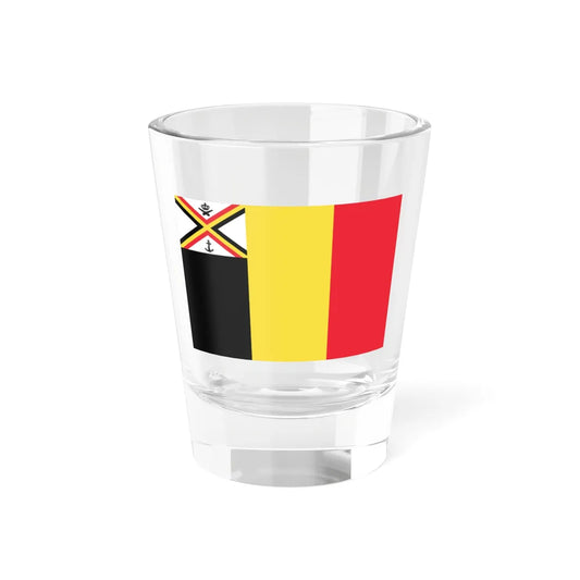 Flag of the Minister of Defence of Belgium 1959-1973 (Belgium) Shot Glass 1.5oz 1.5oz - Go Mug Yourself