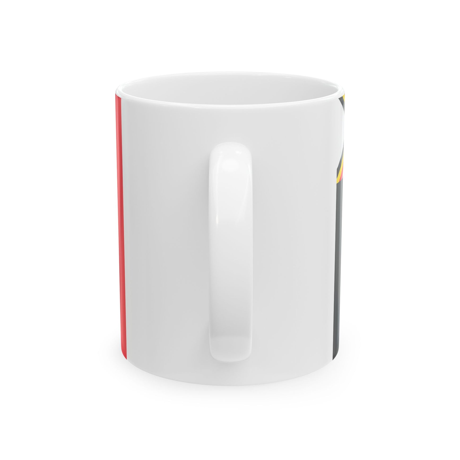 Flag of the Minister of Defence of Belgium 1959-1973 (Belgium) White Coffee Mug-Go Mug Yourself