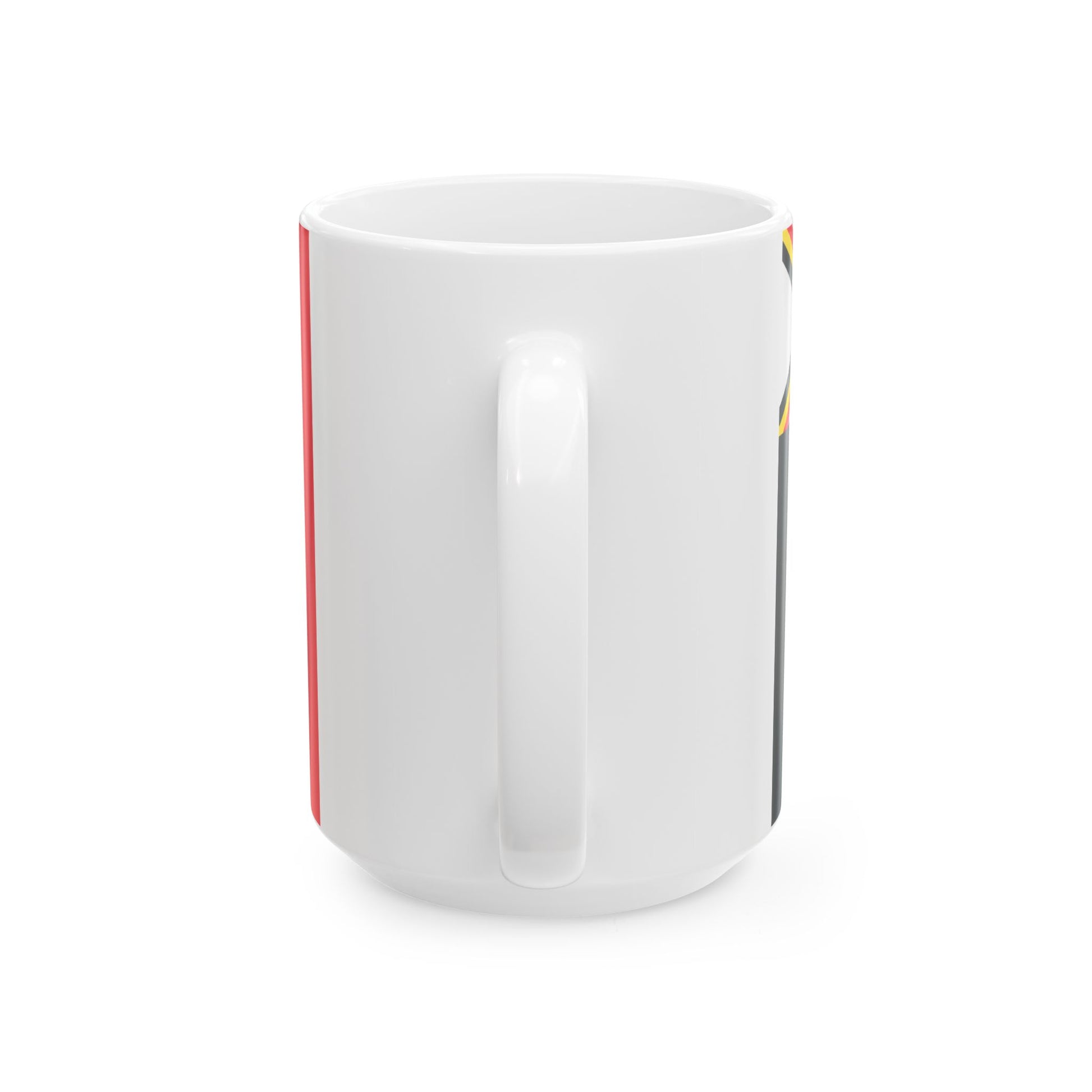 Flag of the Minister of Defence of Belgium 1959-1973 (Belgium) White Coffee Mug-Go Mug Yourself