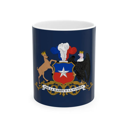 Flag of the Minister of Defence of Chile (Chile) White Coffee Mug 11oz - Go Mug Yourself