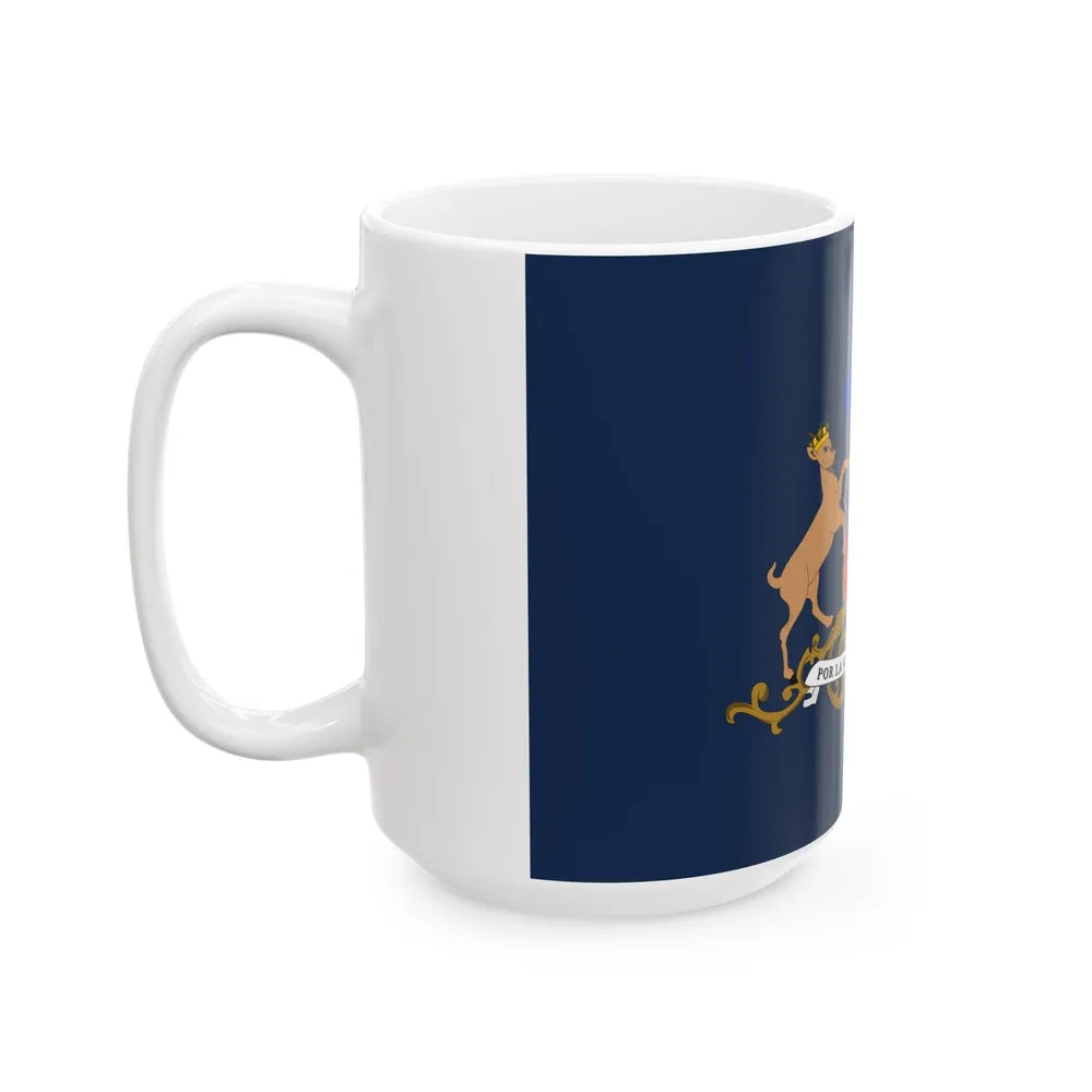 Flag of the Minister of Defence of Chile (Chile) White Coffee Mug - Go Mug Yourself