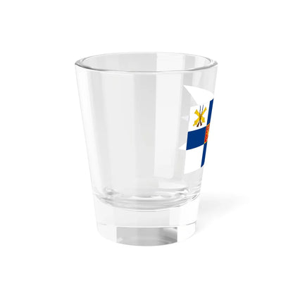 Flag of the Minister of Defence of Finland 1920-1971 (Finland) Shot Glass 1.5oz - Go Mug Yourself