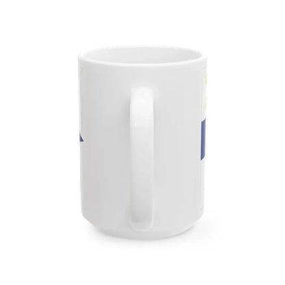 Flag of the Minister of Defence of Finland 1920-1971 (Finland) White Coffee Mug - Go Mug Yourself