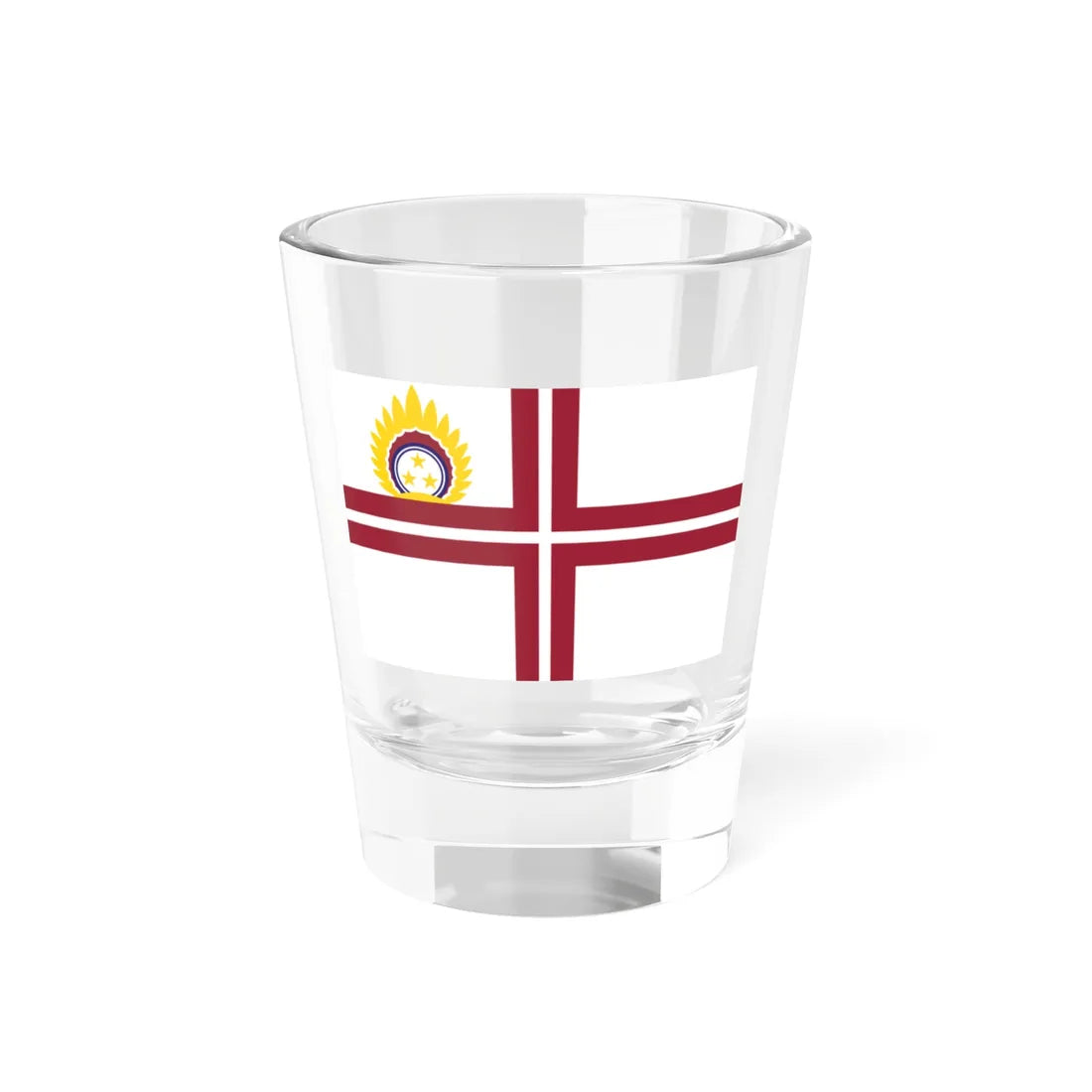 Flag of the Minister of Defence of Latvia (Latvia) Shot Glass 1.5oz 1.5oz - Go Mug Yourself