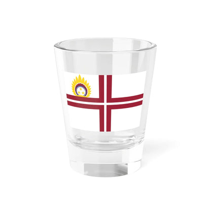 Flag of the Minister of Defence of Latvia (Latvia) Shot Glass 1.5oz 1.5oz - Go Mug Yourself