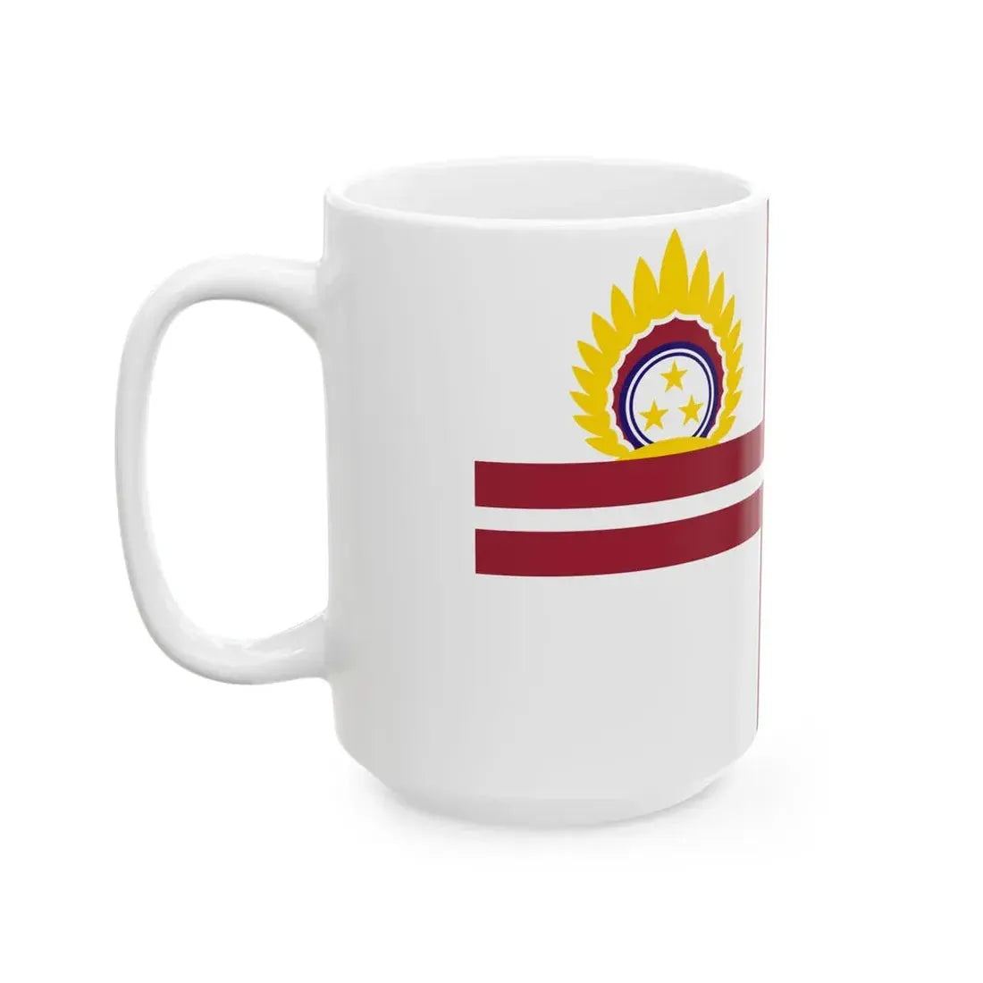 Flag of the Minister of Defence of Latvia (Latvia) White Coffee Mug - Go Mug Yourself