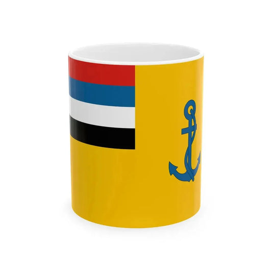 Flag of the Minister of Defence of Manchukuo (China) White Coffee Mug 11oz - Go Mug Yourself