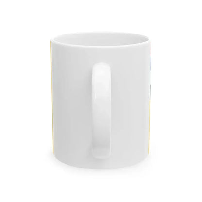 Flag of the Minister of Defence of Manchukuo (China) White Coffee Mug - Go Mug Yourself