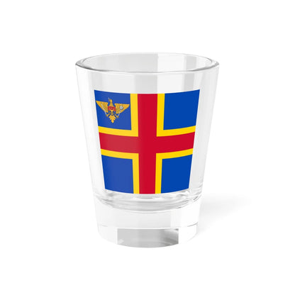 Flag of the Minister of Defense of Moldova (Moldova) Shot Glass 1.5oz 1.5oz - Go Mug Yourself