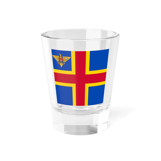Flag of the Minister of Defense of Moldova (Moldova) Shot Glass 1.5oz 1.5oz - Go Mug Yourself