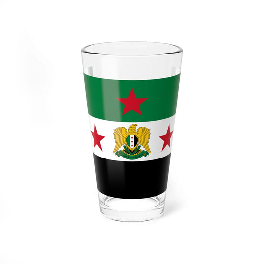 Flag of the Minister of Defense of Syria 2024present (Syria) Pint Glass 16oz 16oz - Go Mug Yourself