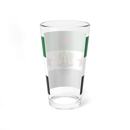 Flag of the Minister of Defense of Syria 2024present (Syria) Pint Glass 16oz - Go Mug Yourself