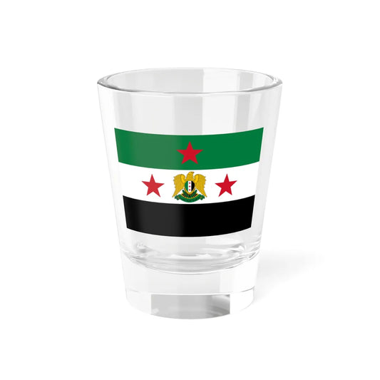 Flag of the Minister of Defense of Syria 2024present (Syria) Shot Glass 1.5oz 1.5oz - Go Mug Yourself