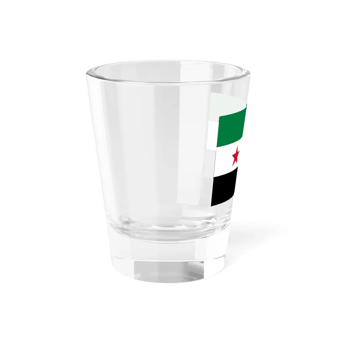 Flag of the Minister of Defense of Syria 2024present (Syria) Shot Glass 1.5oz - Go Mug Yourself