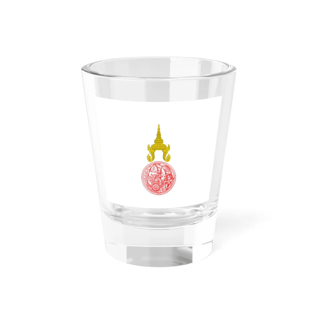 Flag of the Minister of Economy of Thailand 1939 (Cambodia) Shot Glass 1.5oz 1.5oz - Go Mug Yourself