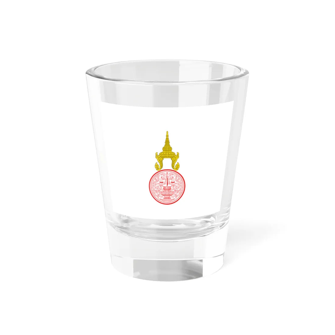 Flag of the Minister of Justice of Thailand 1939 (Cambodia) Shot Glass 1.5oz 1.5oz - Go Mug Yourself