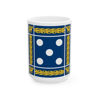 Flag of the Minister of National Defence of Portugal (Portugal) White Coffee Mug 15oz - Go Mug Yourself