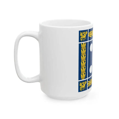 Flag of the Minister of National Defence of Portugal (Portugal) White Coffee Mug - Go Mug Yourself