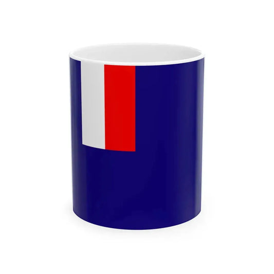 Flag of the Minister of Overseas France (France) White Coffee Mug 11oz - Go Mug Yourself