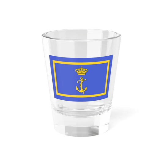 Flag of the minister of the Regia Marina (Italy) Shot Glass 1.5oz 1.5oz - Go Mug Yourself
