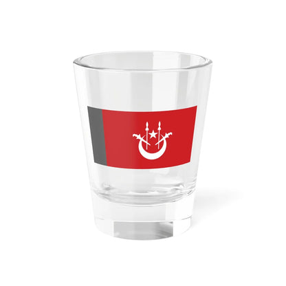 Flag of the Ministers with Portfolio of Kelantan (Malaysia) Shot Glass 1.5oz 1.5oz - Go Mug Yourself