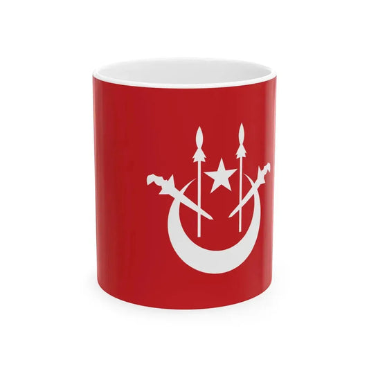 Flag of the Ministers with Portfolio of Kelantan (Malaysia) White Coffee Mug 11oz - Go Mug Yourself
