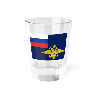Flag of the Ministry for Internal Affairs of the Russian Federation MVD of Russia (Russia) Shot Glass 1.5oz 1.5oz - Go Mug Yourself