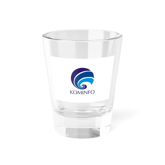 Flag of the Ministry of Communication and Information Technology of the Republic of Indonesia (Indonesia) Shot Glass 1.5oz 1.5oz - Go Mug Yourself