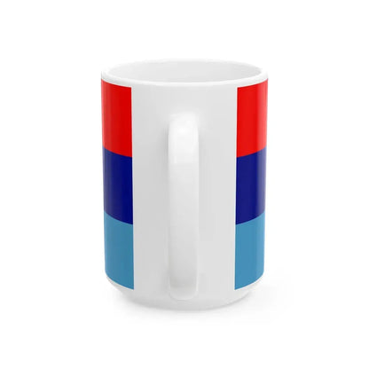 Flag of the Ministry of Defence of India (India) White Coffee Mug - Go Mug Yourself