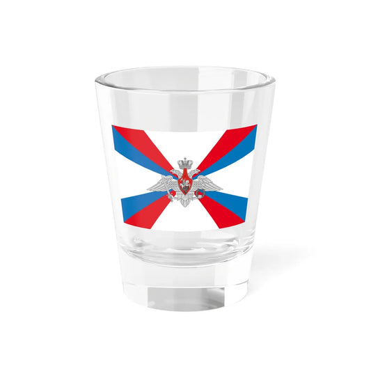 Flag of the Ministry of Defence of the Russian Federation (Russia) Shot Glass 1.5oz 1.5oz - Go Mug Yourself
