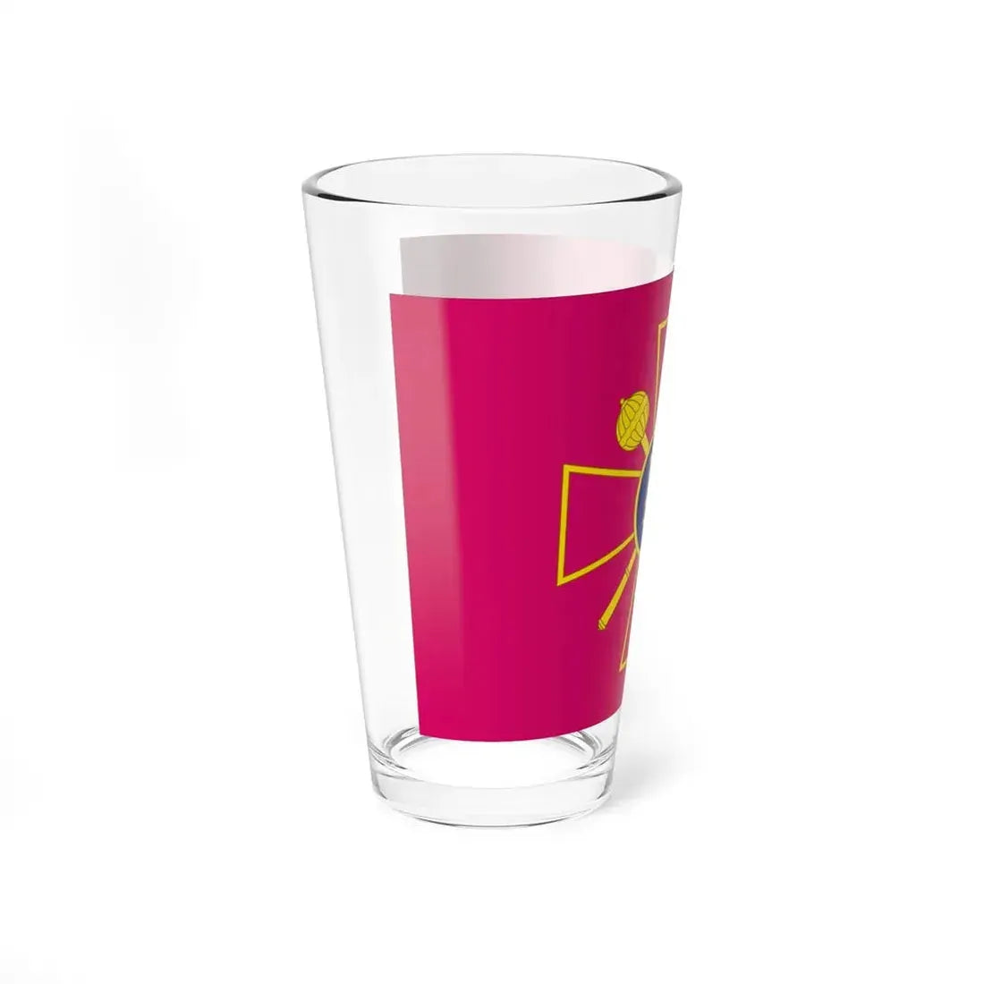 Flag of the Ministry of Defence of Ukraine (Ukraine) Pint Glass 16oz - Go Mug Yourself