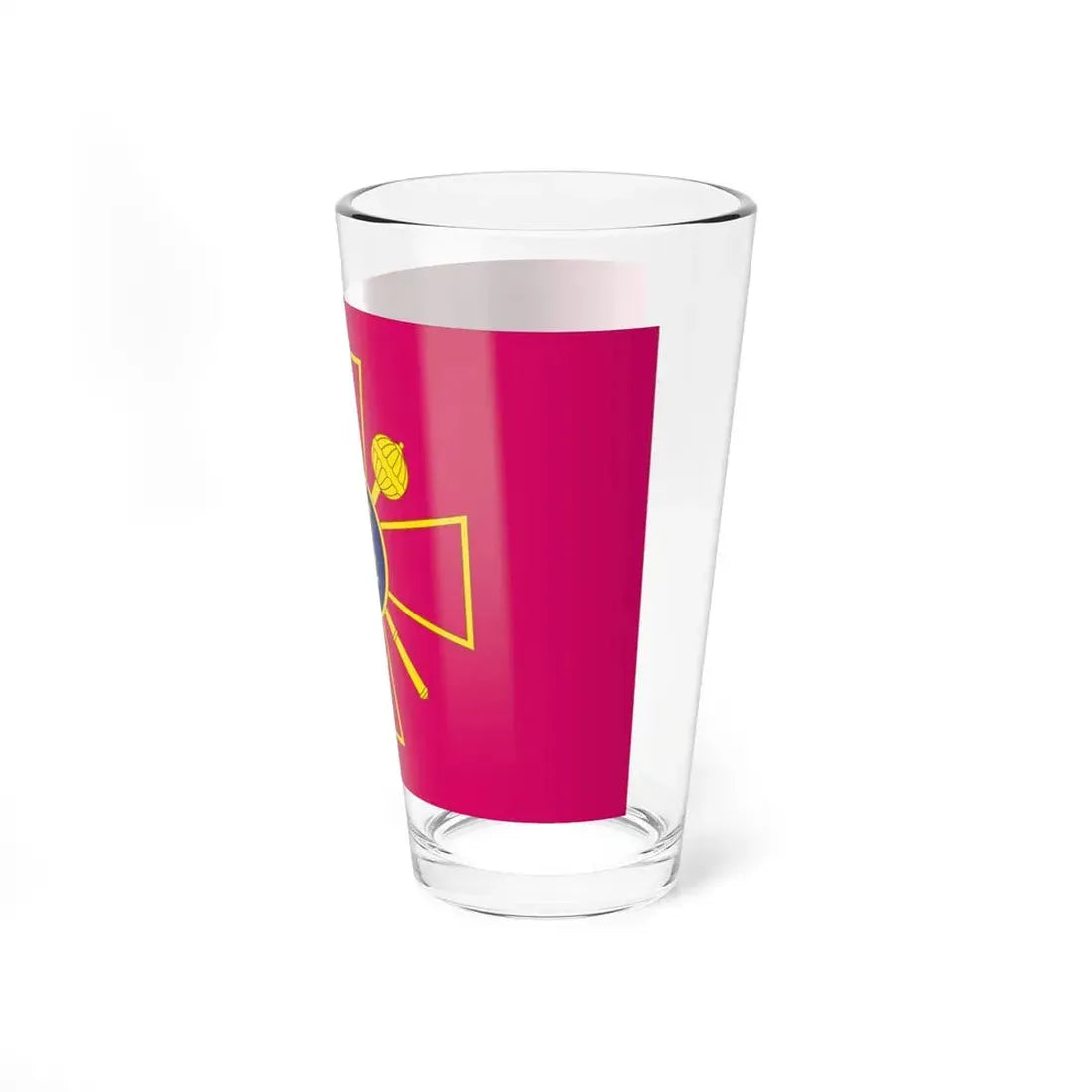 Flag of the Ministry of Defence of Ukraine (Ukraine) Pint Glass 16oz - Go Mug Yourself